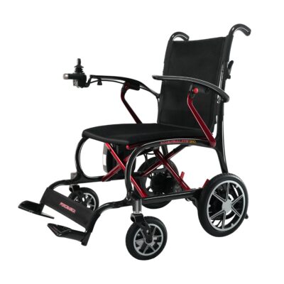 Forcemech Ultralite G10 power wheelchair with sleek design and red accents