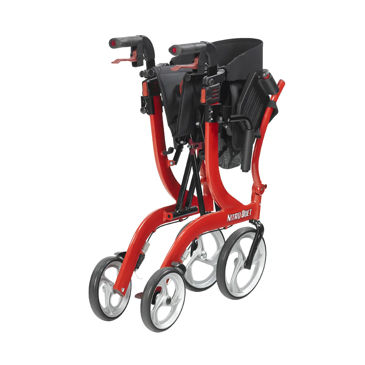 Drive Nitro Duet rollator / transport chair folded up
