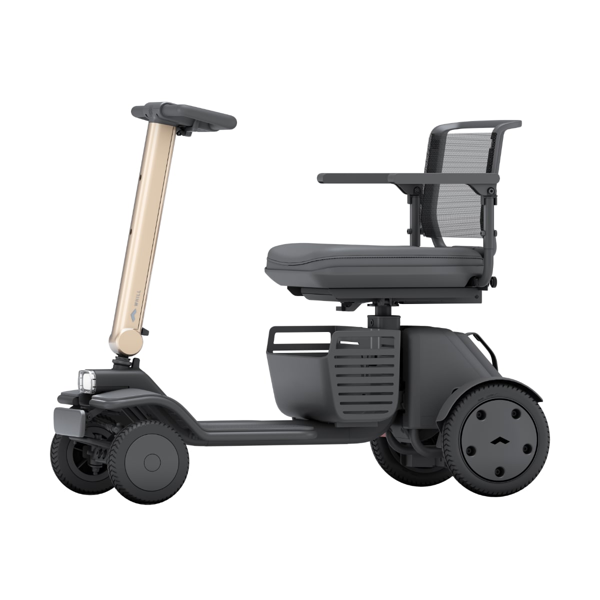 Whill Model R 4-wheel mobility scooter with modern, sleek design