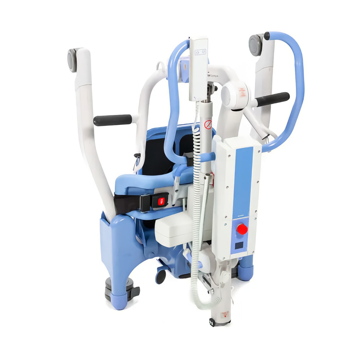 Hoyer power sit-to-stand patient lift in folded position