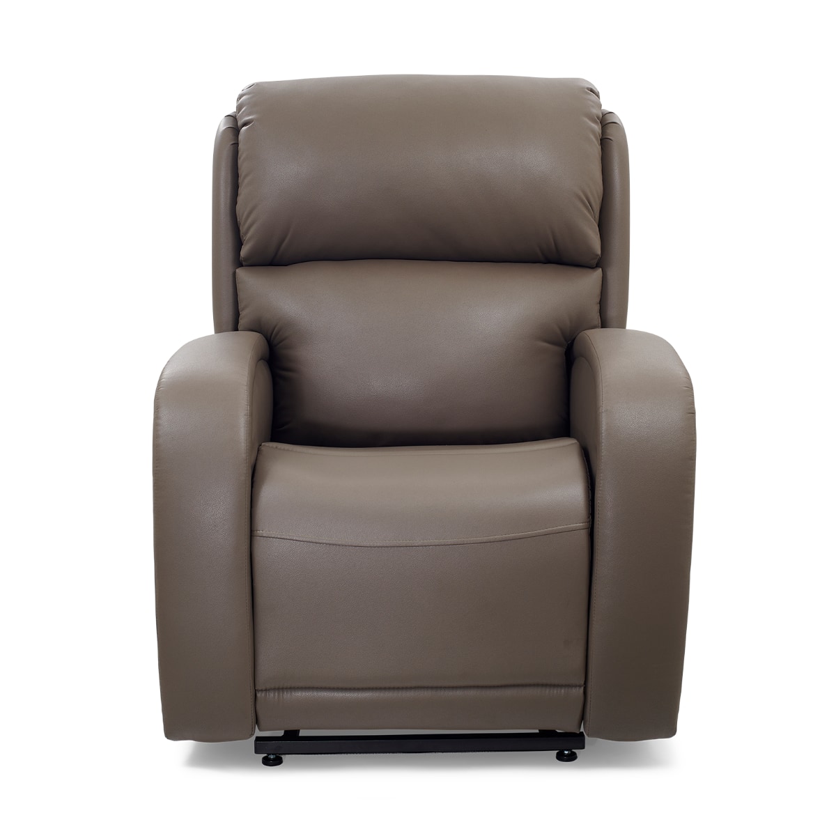 front view of Golden EZ Sleeper with Twilight lift recliner in Shiitake colored Brisa fabric